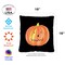Jack O'Lantern On Black Decorative Halloween Indoor/Outdoor Pillow Cover (set of 2)